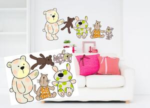 Autocolante decorative pe perete ursuleți