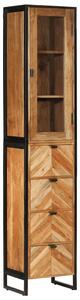Dulap de baie, 40x27x190 cm, lemn masiv de acacia