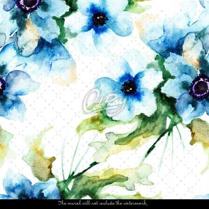 Fototapet Flori albastre de primăvară