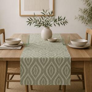 Traversă decorativă Ponza - Verde | 40 x 130 cm