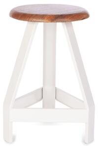 KidsDepot Taburet „Original” 32 cm, alb, lemn de mango 20010208