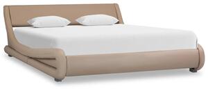 Cadru de pat, cappuccino, 120 x 200 cm, piele ecologică