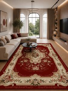 Covor Lotos 570-210, Marime 50 x 80 cm, Rosu, Inaltime Fir 8 mm, Antialergic, Polipropilena, Living, Dormitor, Sufragerie, Birou 50 x 80