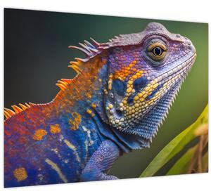 Tablou - Iguana colorată (70x50 cm)