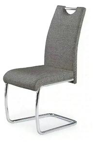 Scaun bucatarie K349, gri/crom, stofa clasica/metal, 42X60X97 CM