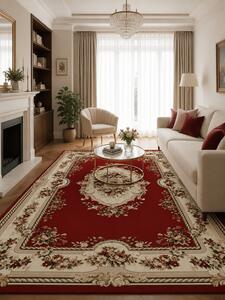 Covor Lotos 575-210, Marime 50 x 80 cm, Grena, Rosu, Inaltime Fir 8 mm, Antialergic, Polipropilena, Living, Dormitor, Sufragerie, Birou 50 x 80
