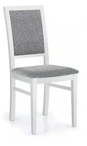 Scaun SYLWEK, gri/alb, stofa clasica/lemn, 43X56X96 cm