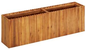 Strat înălțat de grădină, 150x30x50 cm, lemn masiv de acacia
