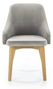 Scaun TOLEDO 2, gri/stejar, lemn de fag, 57x56x86 cm