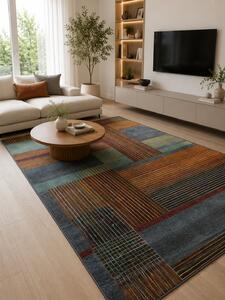 Covor Kolibri 11561-190, Marime 200 x 300 cm, Multicolor, Inaltime Fir 9 mm, Antialergic, Polipropilena, Living, Dormitor, Sufragerie, Birou 200 x 300