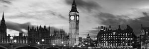 Tablou Big Ben în Londra alb-negru