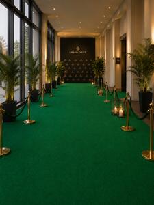 Mocheta Evenimente PLAT GREEN, Latime 2m, Grosime 1mm, Marime 200 x 300 cm, Verde, Antialergic, Polipropilena, Prezentari, Intalniri oficiale, Terase