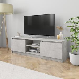 Comodă TV, gri beton, 120 x 30 x 35,5 cm, PAL