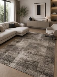 Covor Mira 24007-120, Inaltime Fir 6 mm, Marime 50 x 80 cm, Maro, Antialergic, Polipropilena, Living, Dormitor, Coridor, Hol 50 x 80