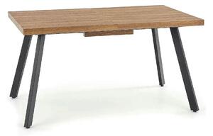 Masa extensibila BERLIN, stejar/negru, 140/180x85x76 cm