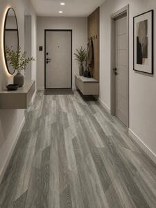 Linoleum Rezidential Antiderapant Clasa 21, Belgia, Hungarian Oak 909M, Design Imitatie Parchet, Stejar Natural Rustic, Suport Spuma, Grosime 2.3 mm