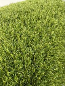 Gazon Artificial Premium, Lungime Fir 38 mm, Latime 2m, Marime 200 x 200 cm, 3 Nuante de Verde, Fire Drepte si Carliontate, Imitatie Perfecta Gazon