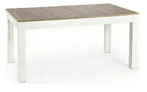 Masa extensibila SEWERYN, stejar/alb, PAL, 160/300x90x76 cm