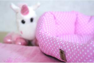 Pătuț pentru animale de companie, roz, din bumbac, 50x40 cm Pinky - Petsy