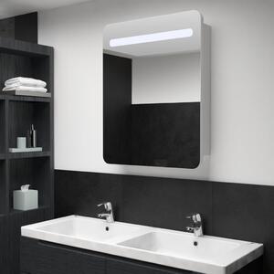 Dulap de baie cu oglindă și LED-uri, 60 x 11 x 80 cm