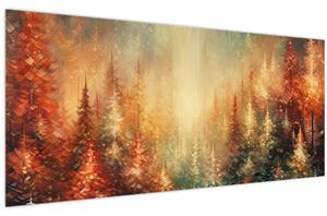 Tablou - Pictura de păduri (120x50 cm)