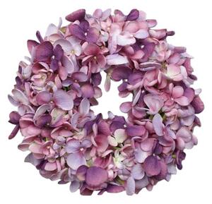 Coroniță artificială Hortensie violet, diam. 24 cm