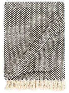 Pătură decorativă, antracit, 125 x 150 cm, bumbac