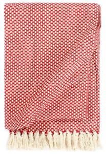 Pătură decorativă, roșu, 220 x 250 cm, bumbac