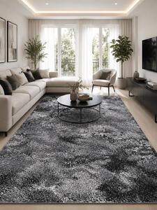 Covor Mira 24137-162, Marime 50 x 80 cm, Gri, Inaltime Fir 6 mm, Antialergic, Polipropilena, Living, Dormitor, Sufragerie, Birou 50 x 80