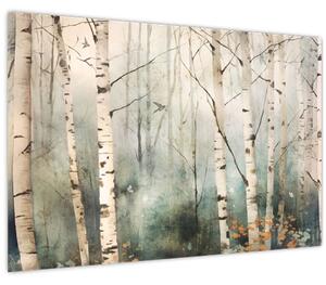 Tablou - Desenarea unui model de pădure (90x60 cm)