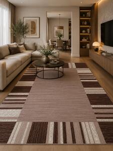 Covor Mira 24070-120, Marime 50 x 80 cm, Maro, Inaltime Fir 6,5 mm, Antialergic, Polipropilena, Living, Dormitor, Sufragerie, Birou 50 x 80