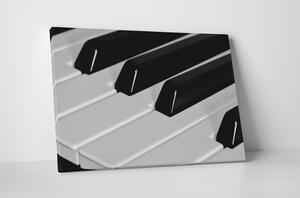 Tablou canvas : Pianul alb-negru