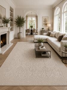 Covor Itea 42005-116, Marime 60 x 110 cm, Bej, Inaltime Fir 10 mm, Antialergic, Polipropilena, Living, Dormitor 60 x 110