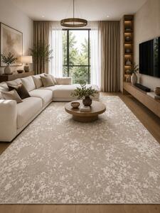 Covor Itea 42003-102, Marime 95 x 200 cm, Bej, Inaltime Fir 10 mm, Antialergic, Polipropilena, Living, Dormitor 95 x 200