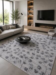 Covor Fayno 7108-160, Antiderapant,marime 160x230cm , Bej/Gri, Înălțime Fir 8 mm, Antialergic, Polipropilenă, Living, Dormitor, Sufragerie, Trafic