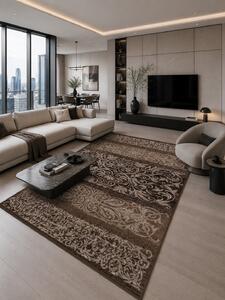 Covor Luna 1803-12, Marime 50 x 80 cm, Maro, Inaltime Fir 6 mm, Antialergic, Polipropilena, Living, Dormitor, Sufragerie, Birou 50 x 80