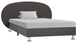 Cadru de pat, gri, 100 x 200 cm, piele ecologică