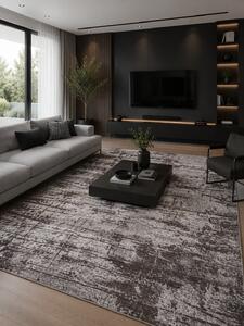 Covor Fayno 7146-216, Antiderapant, Marime 160 x 230 cm, Maro, Înălțime Fir 8 mm, Antialergic, Polipropilenă, Living, Dormitor, Sufragerie 160 x 230