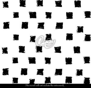 Fototapet Pătrate negre de perete alb