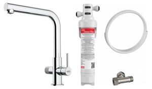 Set baterie bucătărie Franke Lina 120.0730.779, filtru sub chiuvetă Franke Clear Water 150.0730.809
