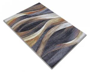 Covor Kolibri 11581-BG95, Marime 50 x 80 cm, Gri, Maro, Inaltime Fir 9 mm, Antialergic, Polipropilena, Living, Dormitor, Hol 50 x 80