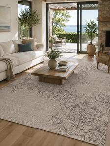 Covor Iuta Jeans 6078-3301, Marime 160 x 230 cm, Bej, Inaltime Fir Tesatura plată, Antialergic, Polipropilena, Bucatarie, Hol, Balcon 160 x 230