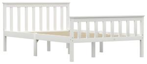 Cadru de pat, alb, 120 x 200 cm, lemn masiv de pin