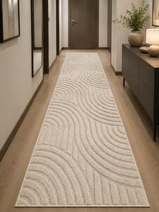 Traversa OKSI 38025-202, Latime 0.8m, Marime 80 x 200 cm, Bej, Inaltime Fir 6,5 mm, Festonata Surfilata 0.8 metri, 80 x 200