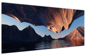 Tablou - Faleze 3D (120x50 cm)