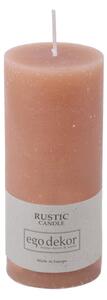 Lumânare Rustic candles by Ego dekor Rust, durată ardere 58 h, roz pudrat