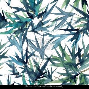Fototapet Frunze de palmier albastru