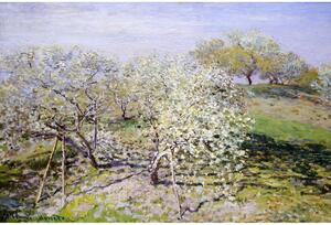 Reproducere pe pânză după Claude Monet - Spring, 90 x 60 cm