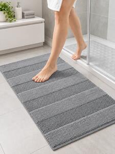 Covoraș de Baie Antiderapant Touch, Gri Cald, Mărime 50 80 cm, Bumbac, Lungime Fir 10 mm, Grosime Totală 13 mm 50 x 80
