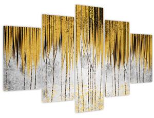 Tablou - Linii de aur (150x105 cm)